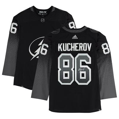 Nikita Kucherov Tampa Bay Lightning Fanatics Authentic Autographed Black Alternate Adidas Authentic Jersey