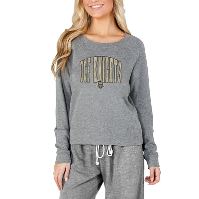 Women's Concepts Sport Gray UCF Knights Mainstream Terry Long Sleeve Top
