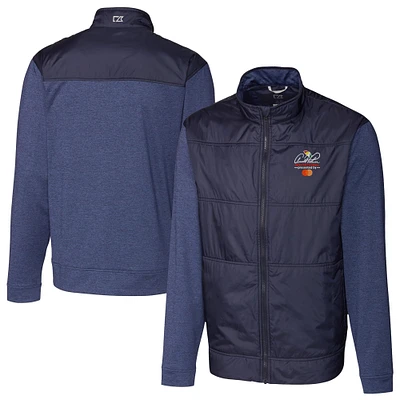 Men's Cutter & Buck Navy Arnold Palmer Invitational Big Tall Stealth Full-Zip Jacket