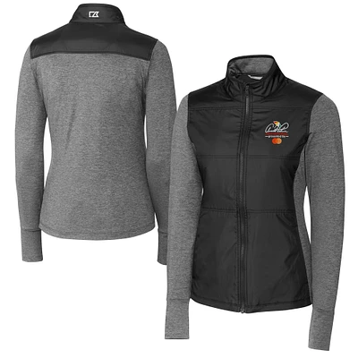 Women's Cutter & Buck Black Arnold Palmer Invitational Stealth Full-Zip Jacket
