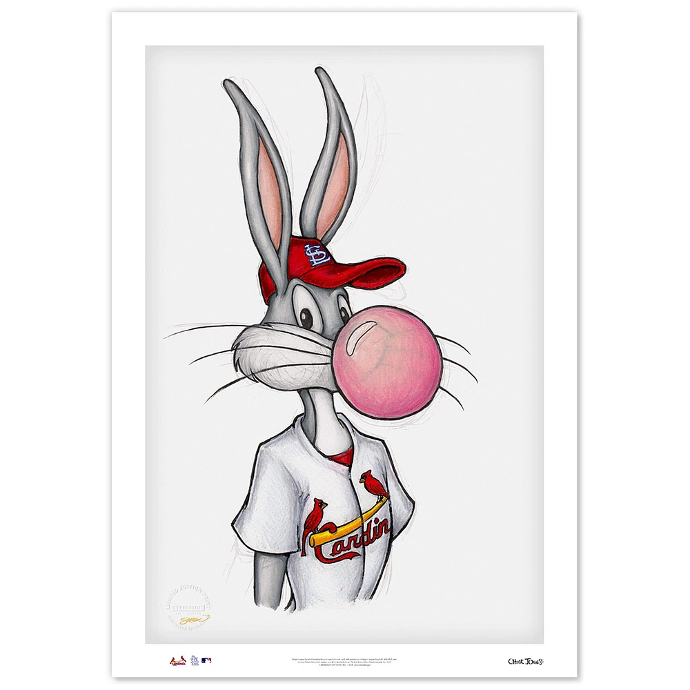St. Louis Cardinals 14'' x 20'' Baseball Bugs Limited Edition Fine Art Print