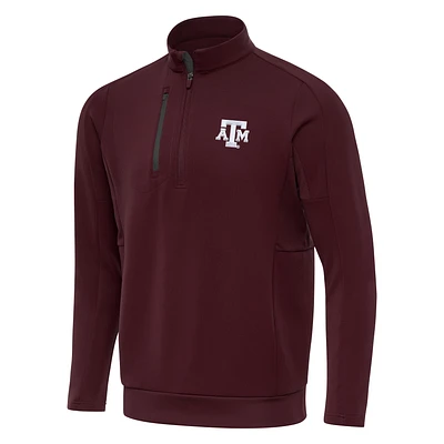 Men's Antigua Maroon/Charcoal Texas A&M Aggies Generation Half-Zip Pullover Jacket