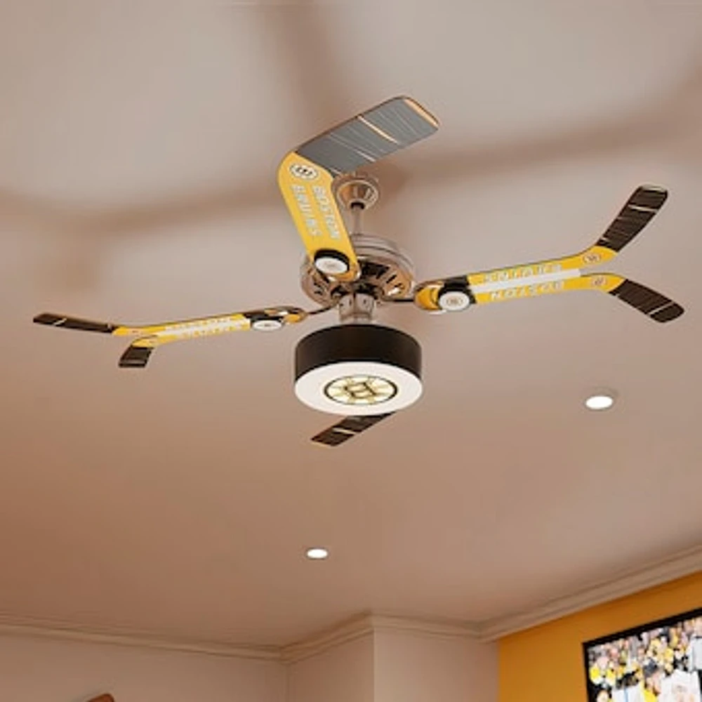 Boston Bruins Split Stick Ceiling Fan
