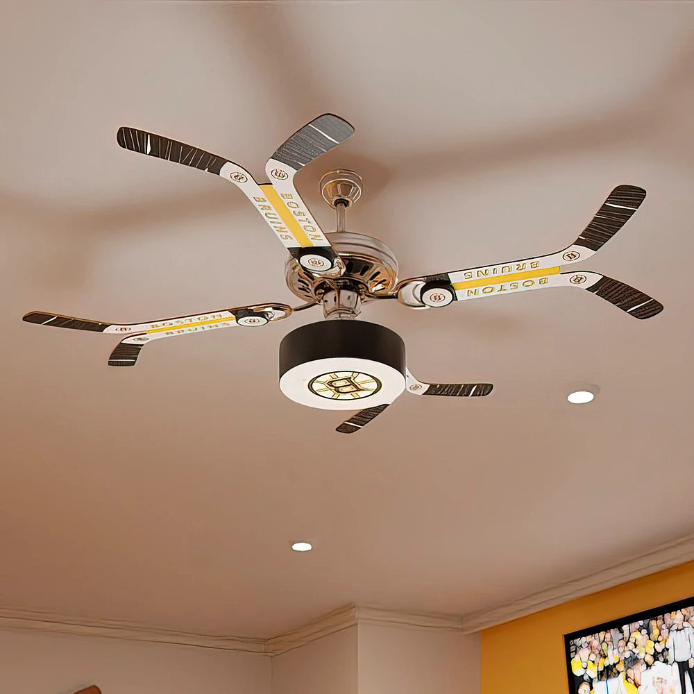 Boston Bruins Team Double Stick Ceiling Fan