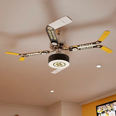 Boston Bruins Split Stick Team Home Ceiling Fan