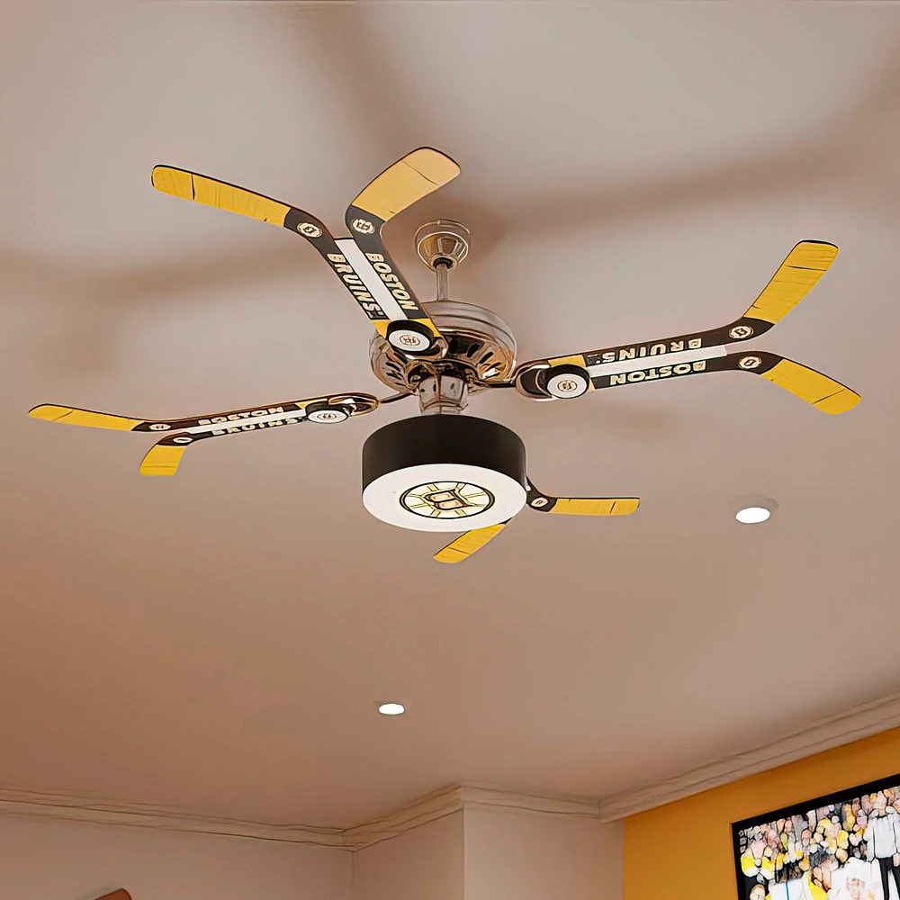 Boston Bruins Double Stick Team Home Ceiling Fan