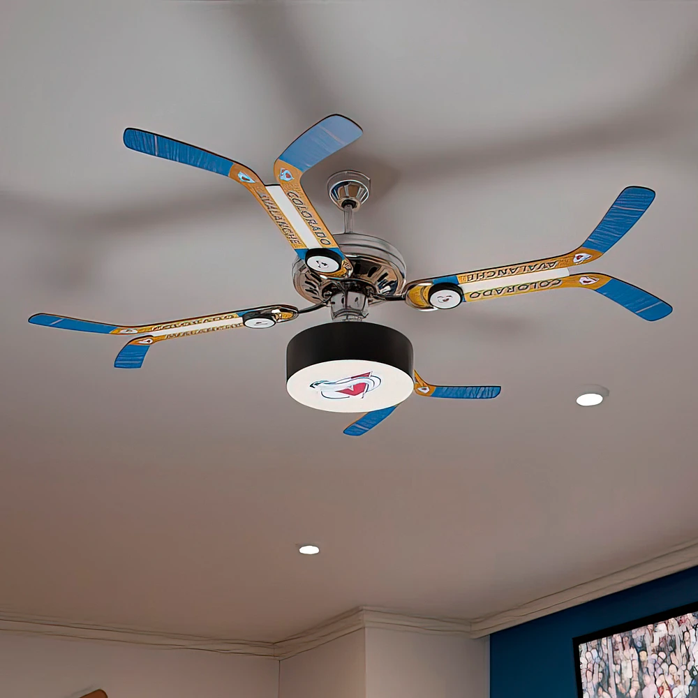 Colorado Avalanche Double Stick Home Ceiling Fan