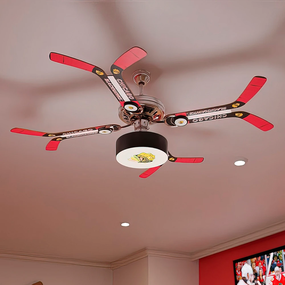 Chicago Blackhawks Double Stick Ceiling Fan