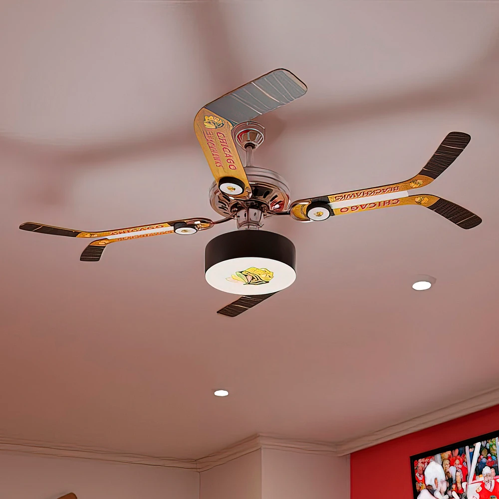 Chicago Blackhawks Split Stick Home Ceiling Fan
