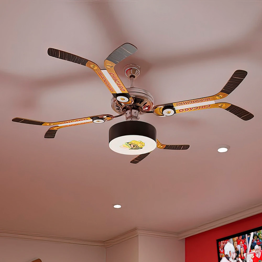 Chicago Blackhawks Double Stick Home Ceiling Fan