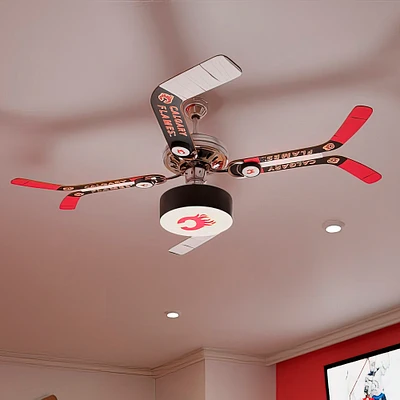 Calgary Flames Split Stick Ceiling Fan