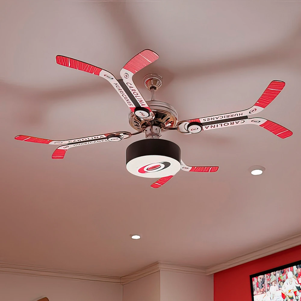 Carolina Hurricanes Team Double Stick Ceiling Fan