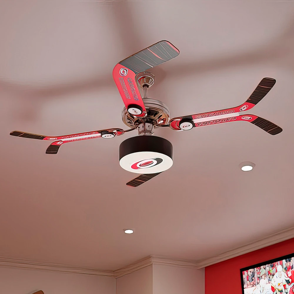 Carolina Hurricanes Split Stick Team Home Ceiling Fan