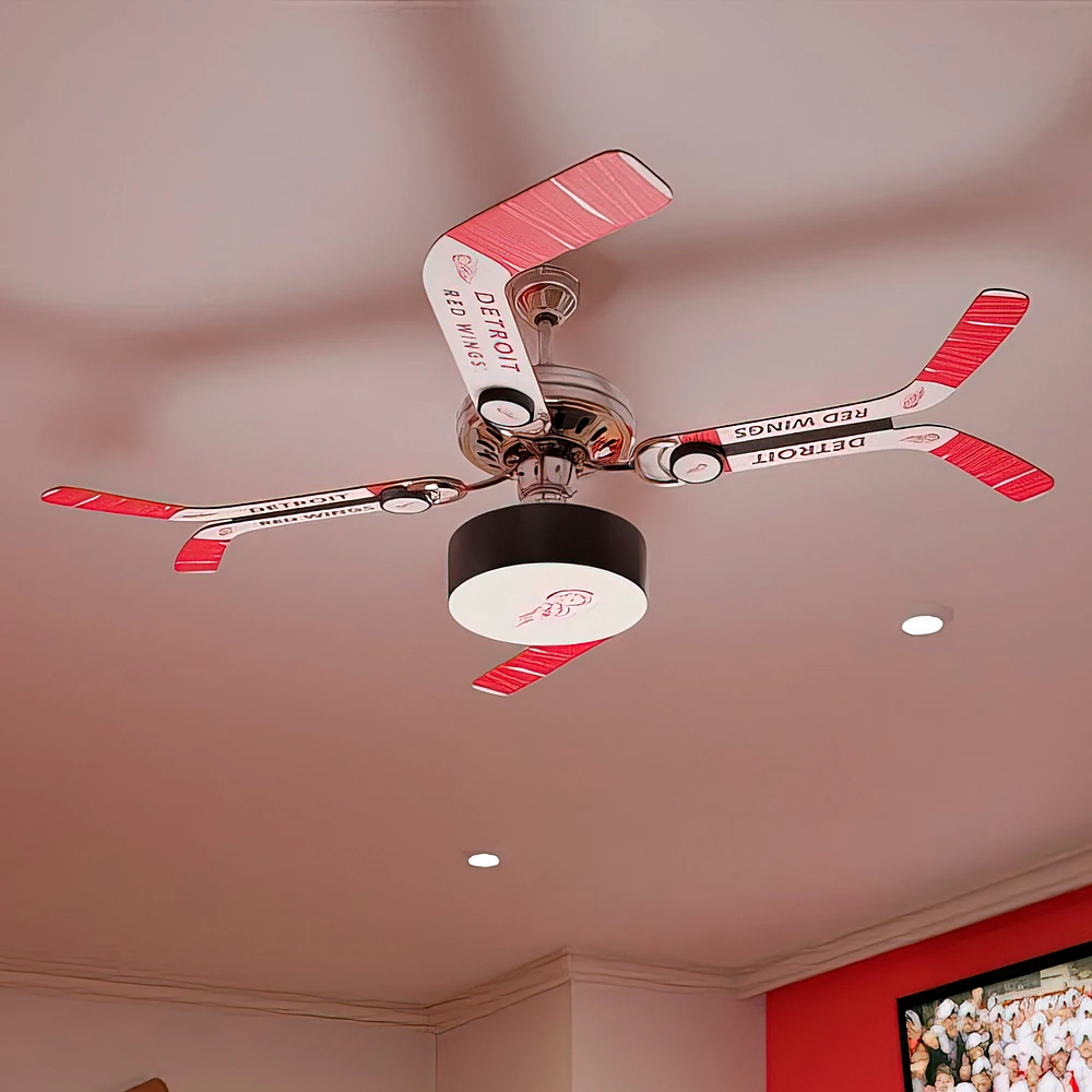 Detroit Red Wings Team Split Stick Ceiling Fan