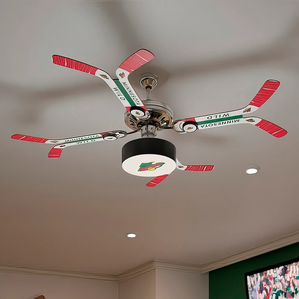 Minnesota Wild Team Double Stick Ceiling Fan