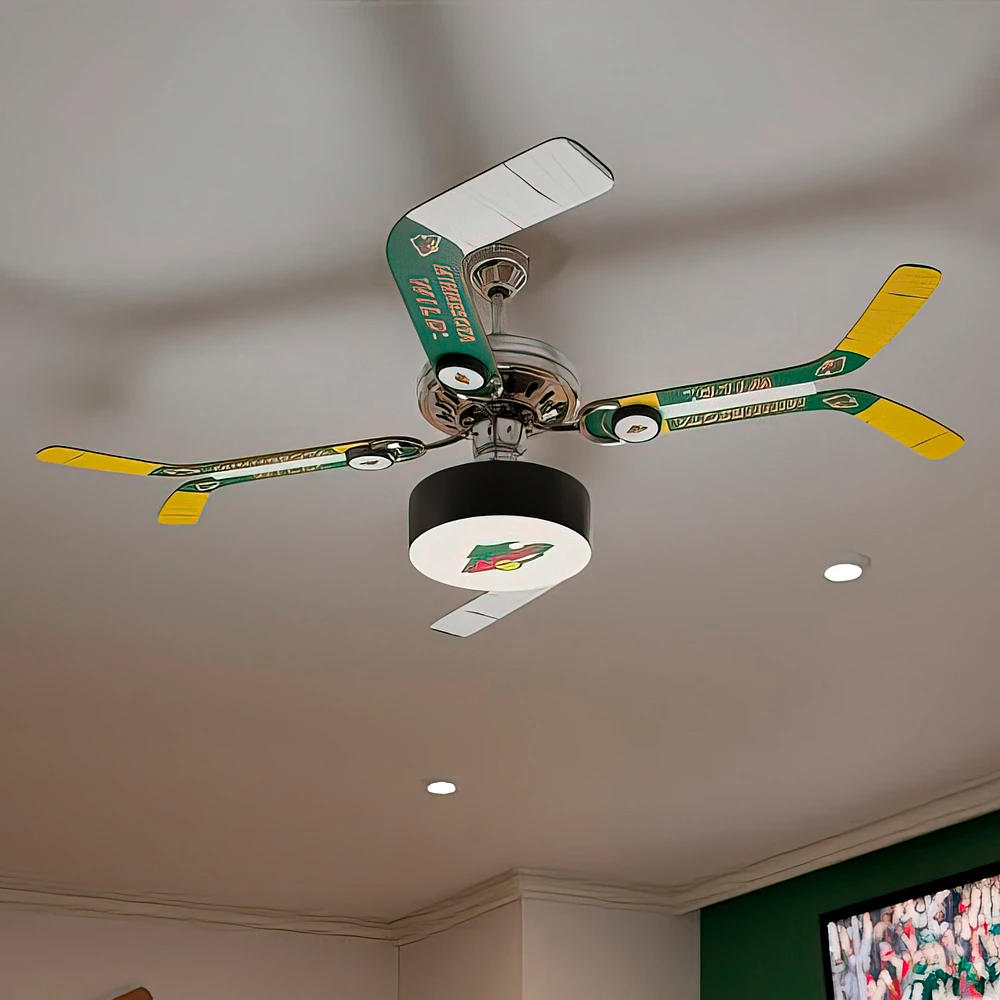 Minnesota Wild Split Stick Team Home Ceiling Fan