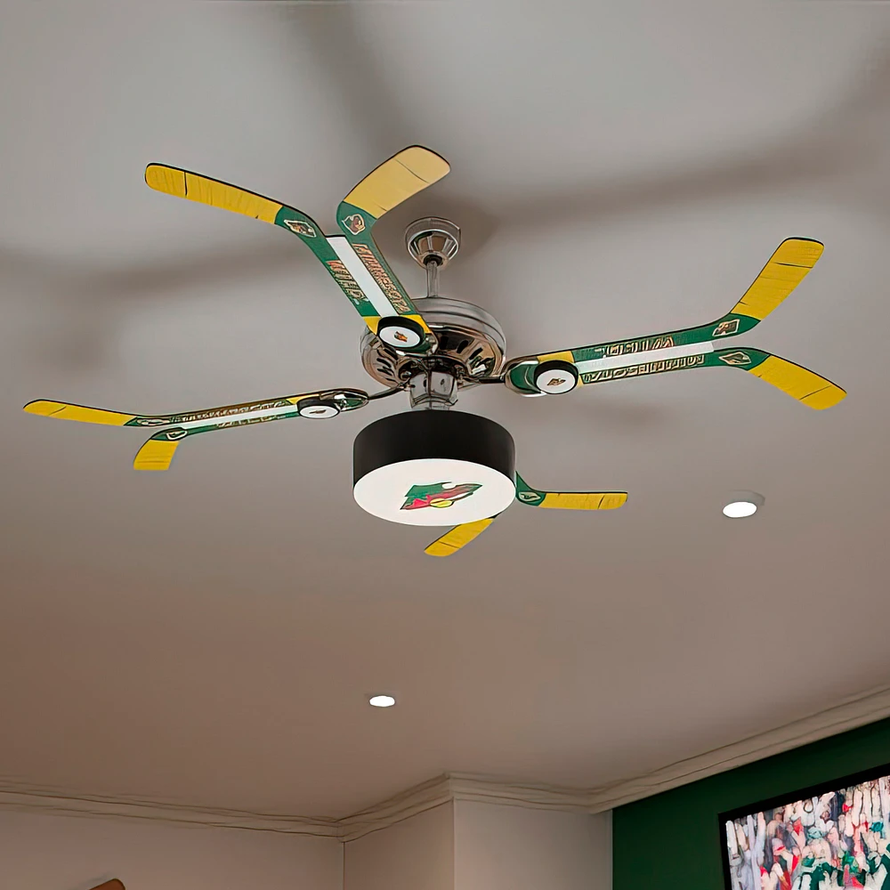 Minnesota Wild Double Stick Team Home Ceiling Fan