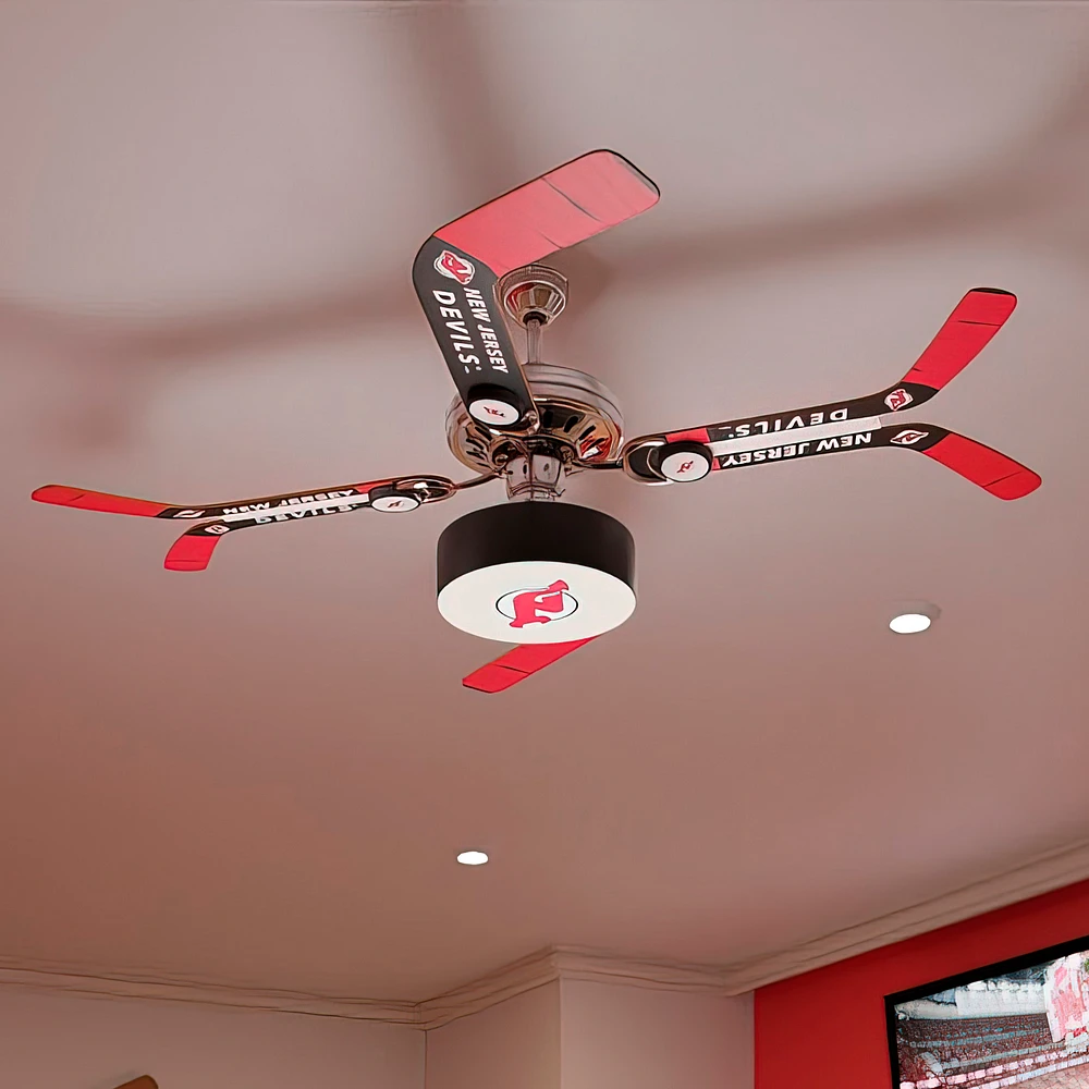 New Jersey Devils Split Stick Ceiling Fan