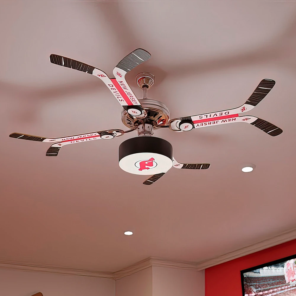 New Jersey Devils Team Double Stick Ceiling Fan