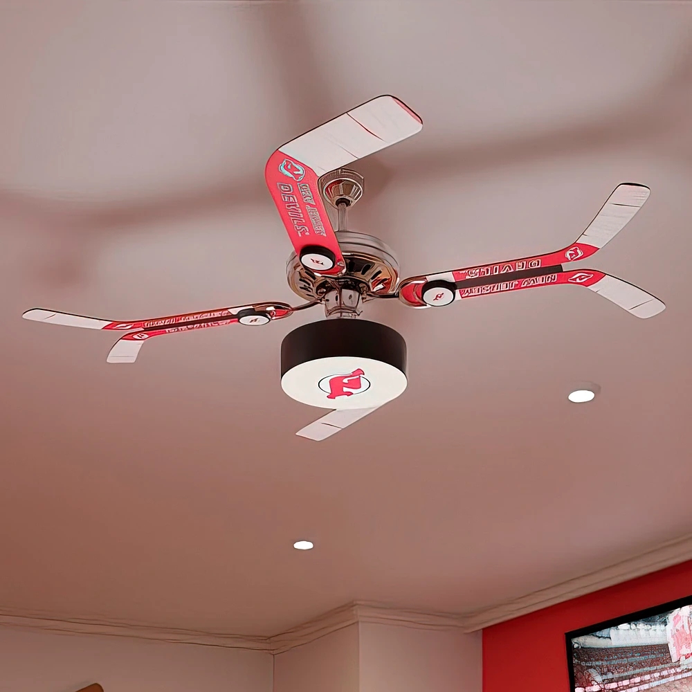 New Jersey Devils Split Stick Team Home Ceiling Fan