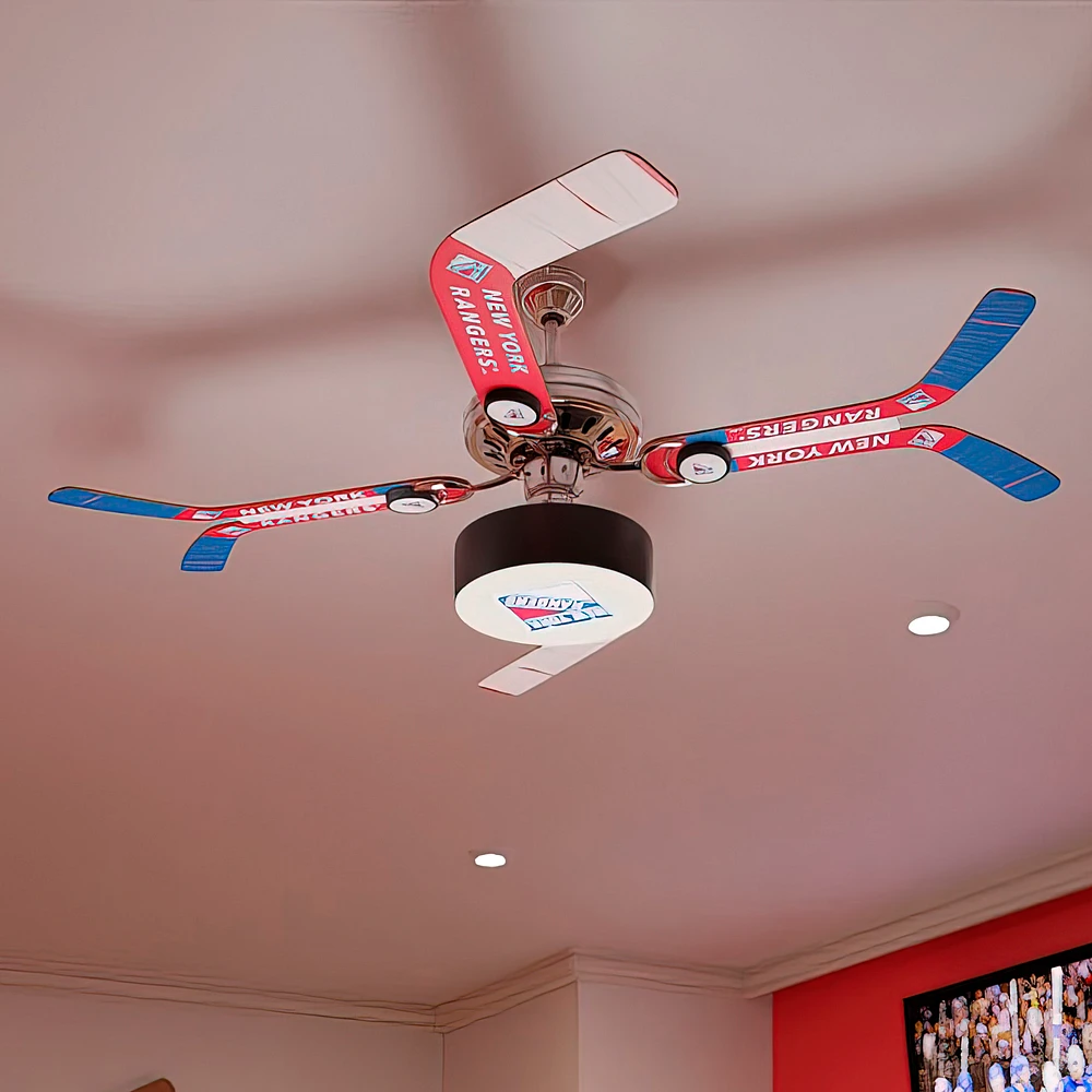 New York Rangers Split Stick Ceiling Fan