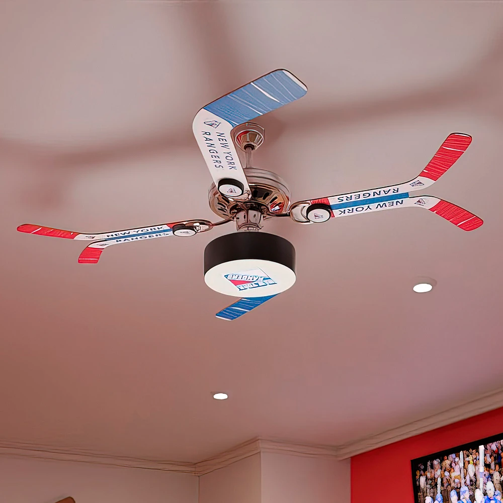 New York Rangers Team Split Stick Ceiling Fan