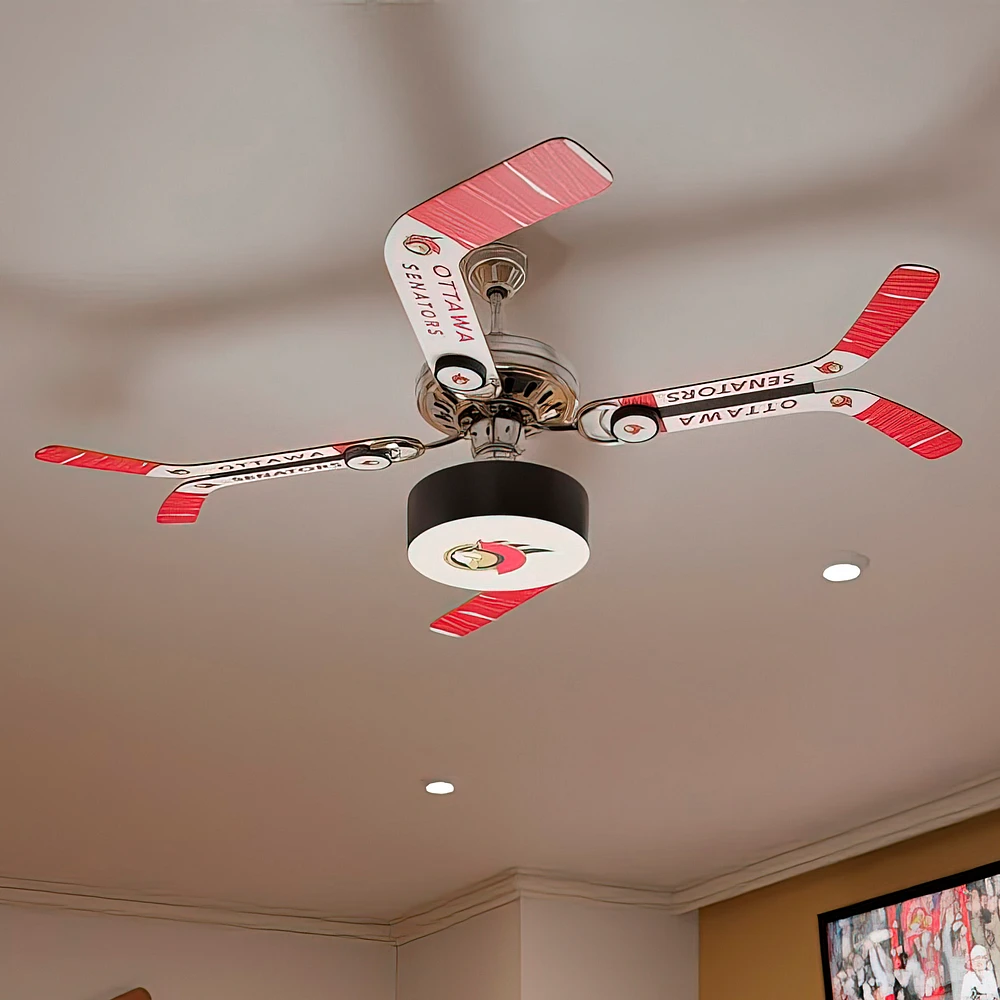 Ottawa Senators Team Split Stick Ceiling Fan