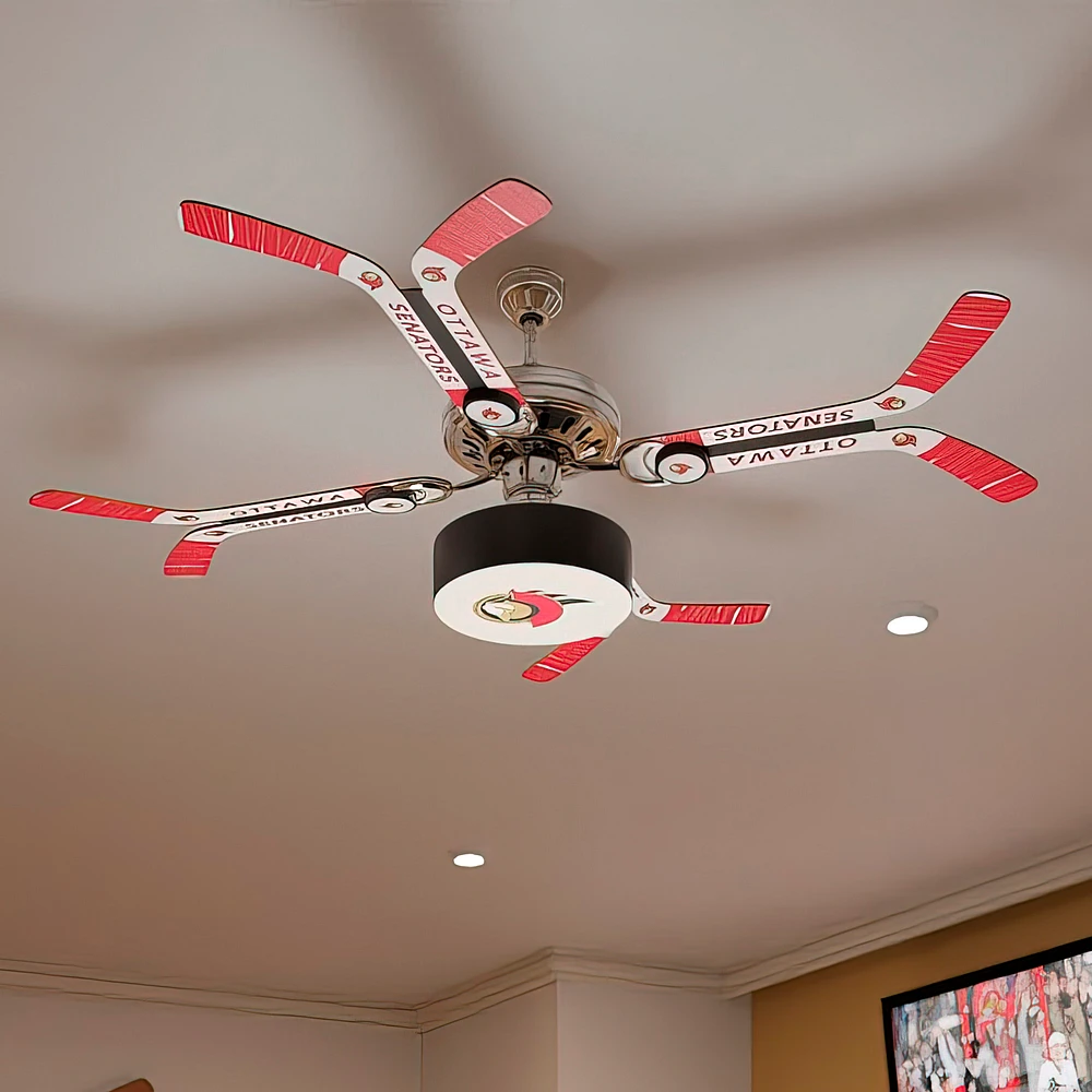 Ottawa Senators Team Double Stick Ceiling Fan