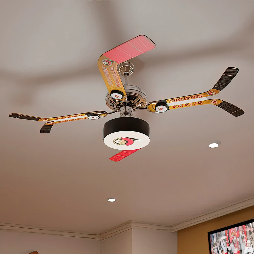 Ottawa Senators Split Stick Home Ceiling Fan