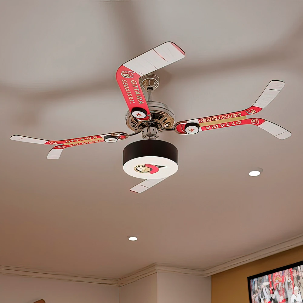 Ottawa Senators Split Stick Team Home Ceiling Fan