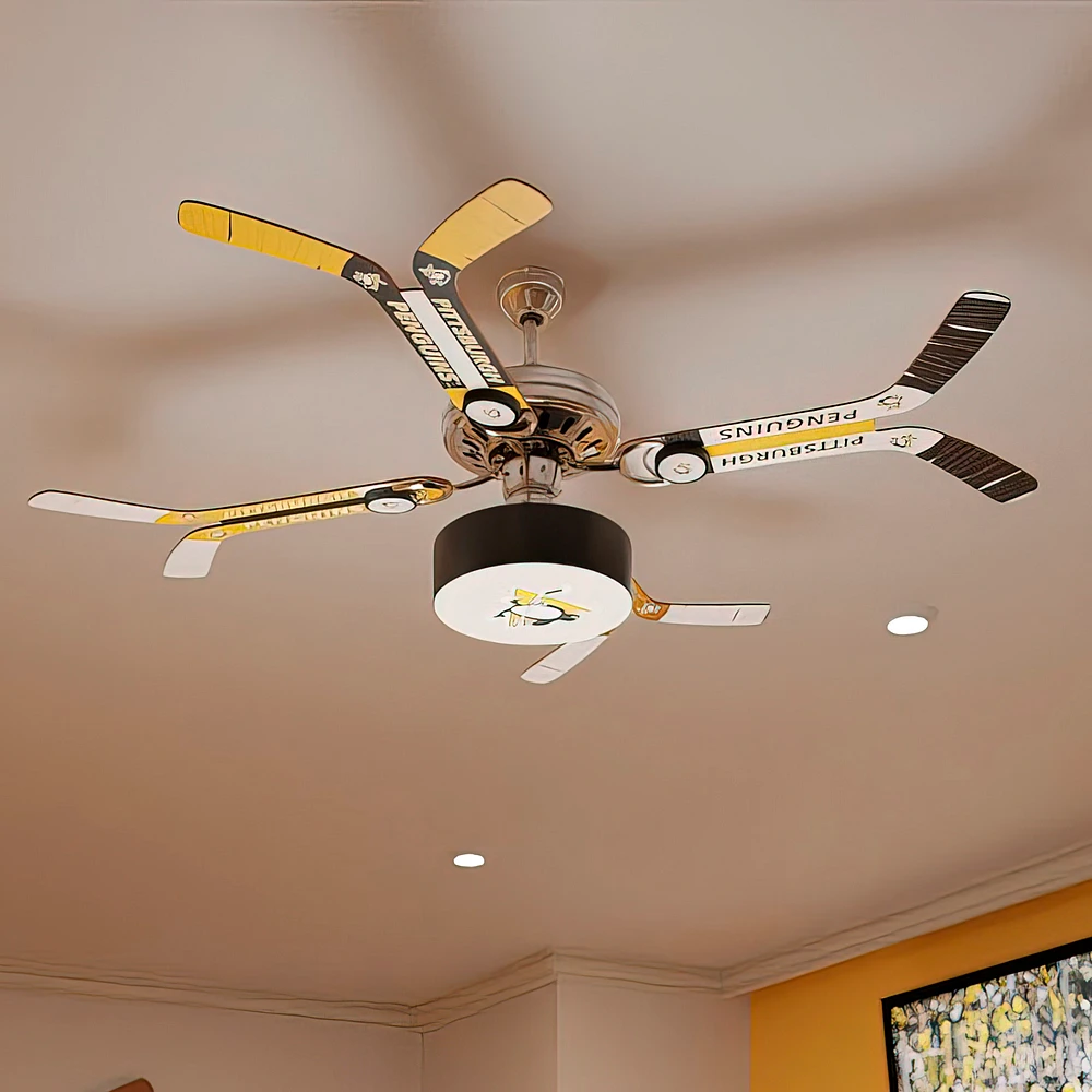 Pittsburgh Penguins Mismatched Double Stick Ceiling Fan