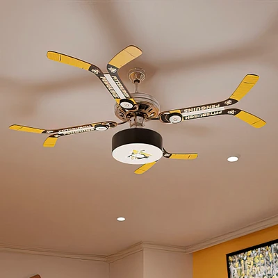 Pittsburgh Penguins Double Stick Team Home Ceiling Fan