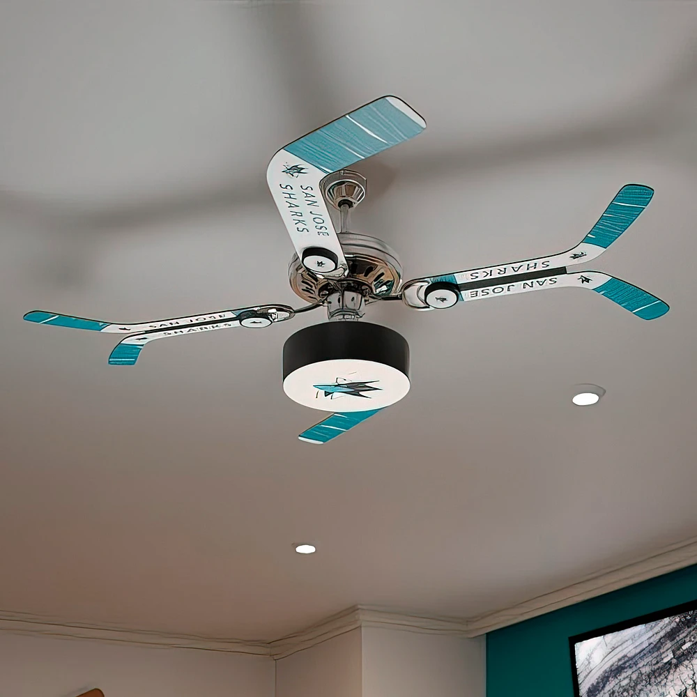 San Jose Sharks Team Split Stick Ceiling Fan