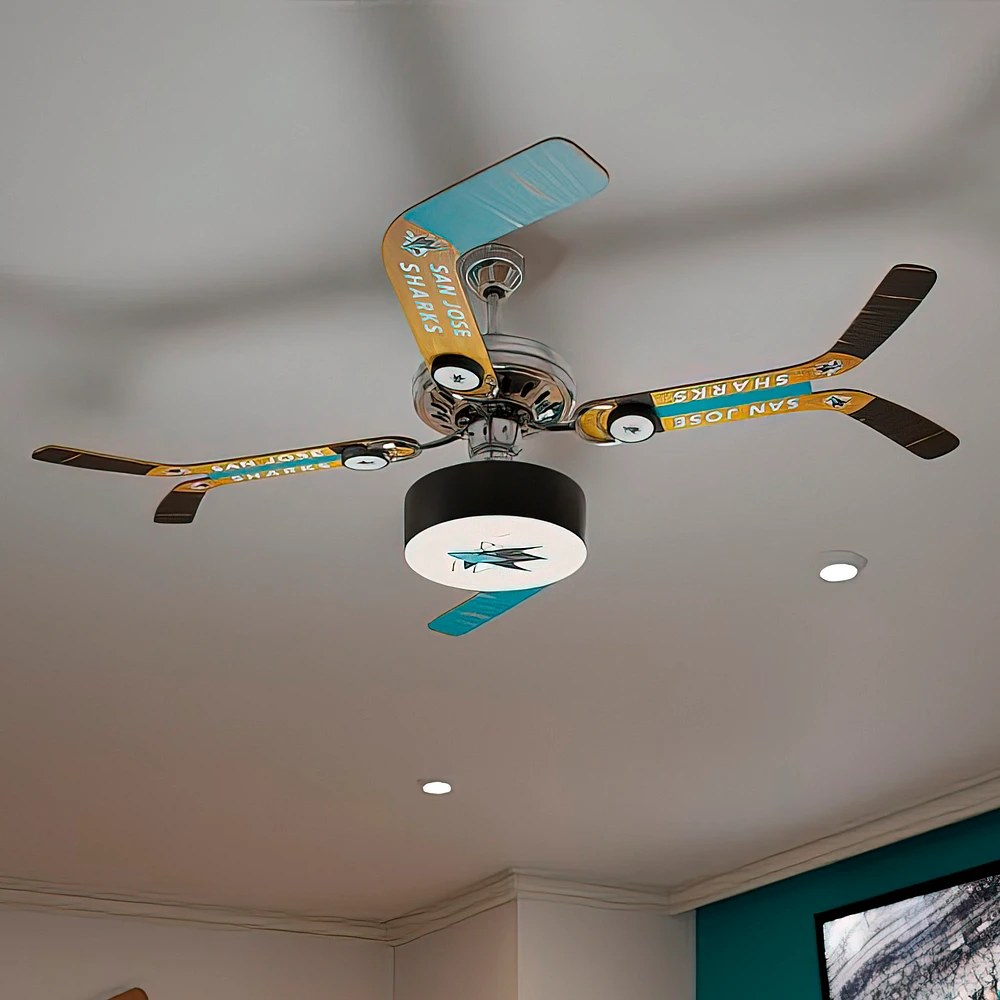 San Jose Sharks Split Stick Home Ceiling Fan