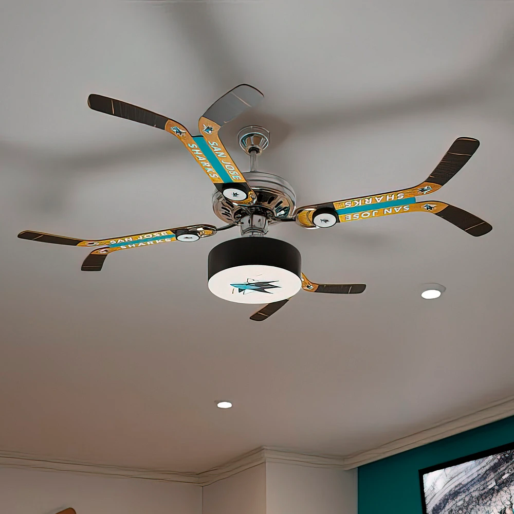 San Jose Sharks Double Stick Home Ceiling Fan