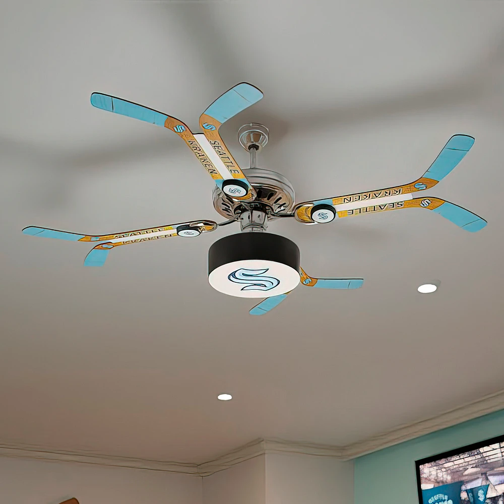 Seattle Kraken Double Stick Home Ceiling Fan