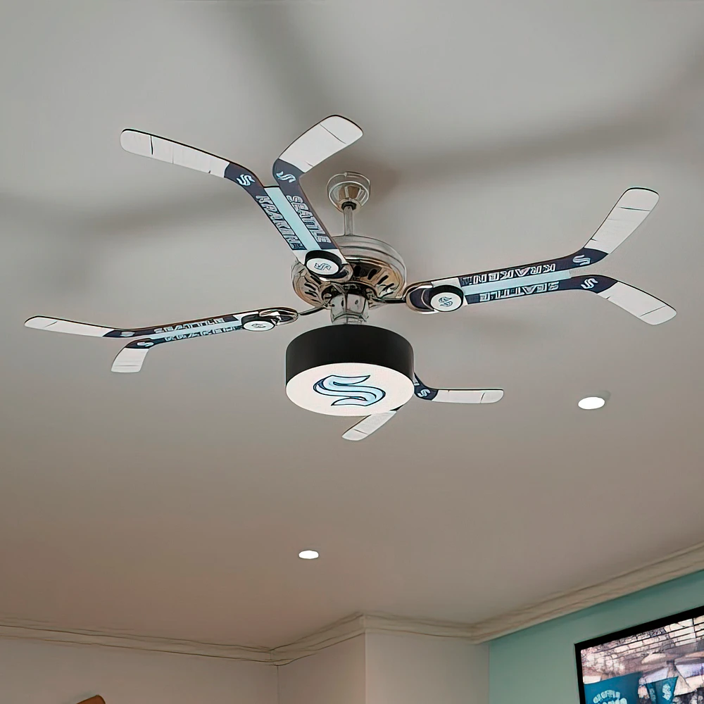 Seattle Kraken Double Stick Team Home Ceiling Fan