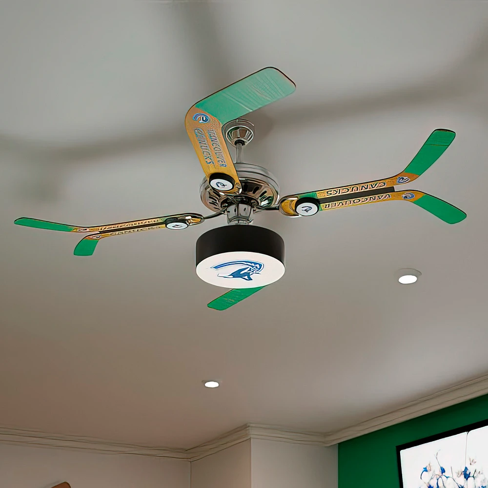 Vancouver Canucks Split Stick Home Ceiling Fan