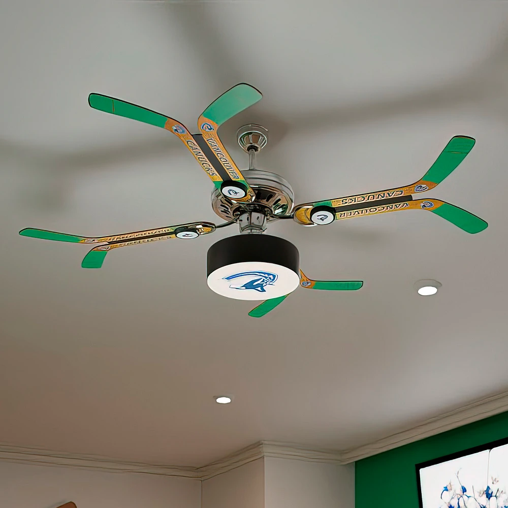 Vancouver Canucks Double Stick Home Ceiling Fan