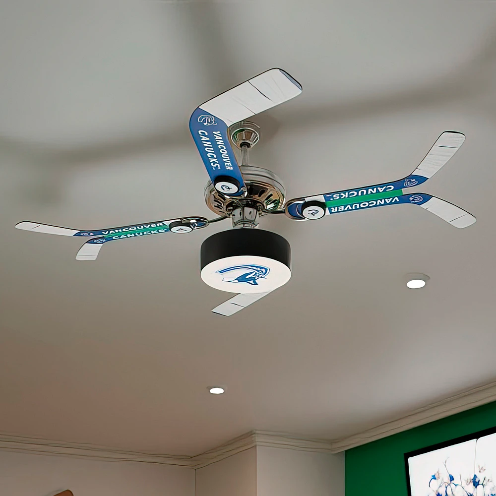 Vancouver Canucks Split Stick Team Home Ceiling Fan