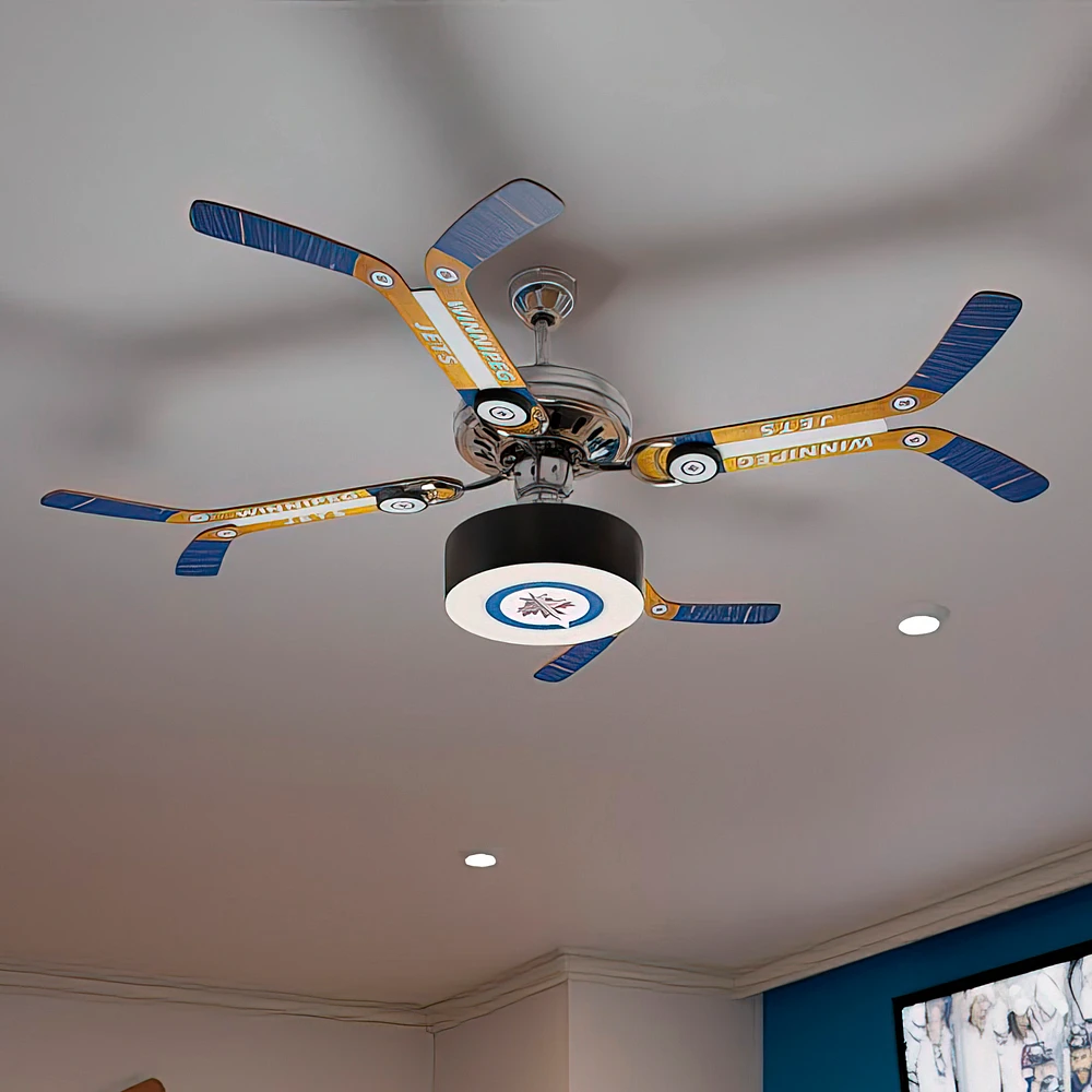Winnipeg Jets Double Stick Home Ceiling Fan