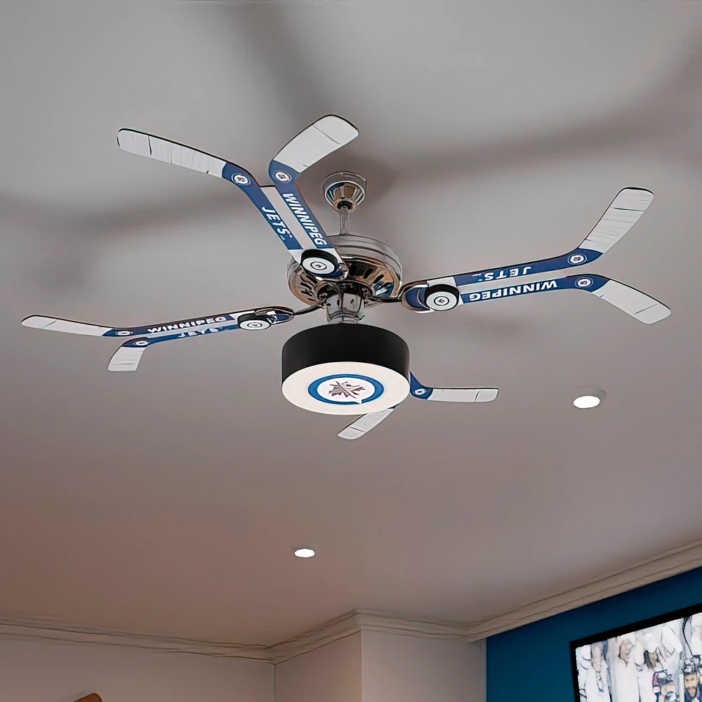 Winnipeg Jets Double Stick Team Home Ceiling Fan