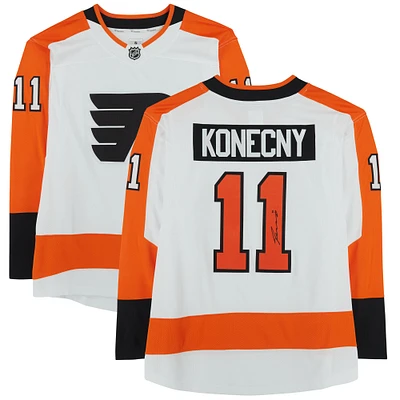 Travis Konecny Philadelphia Flyers Autographed White Fanatics Breakaway Jersey