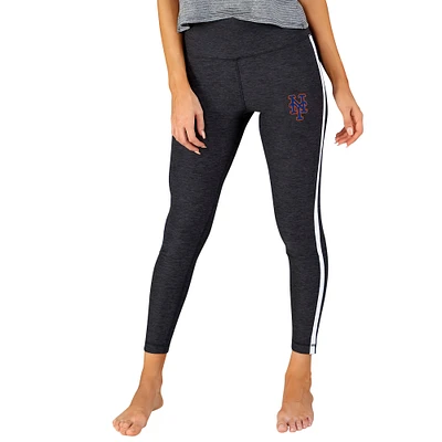 Women's Concepts Sport Charcoal/White New York Mets Centerline Knit Leggings