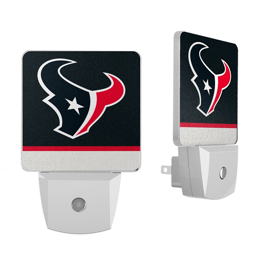 Houston Texans Stripe Design Nightlight 2-Pack