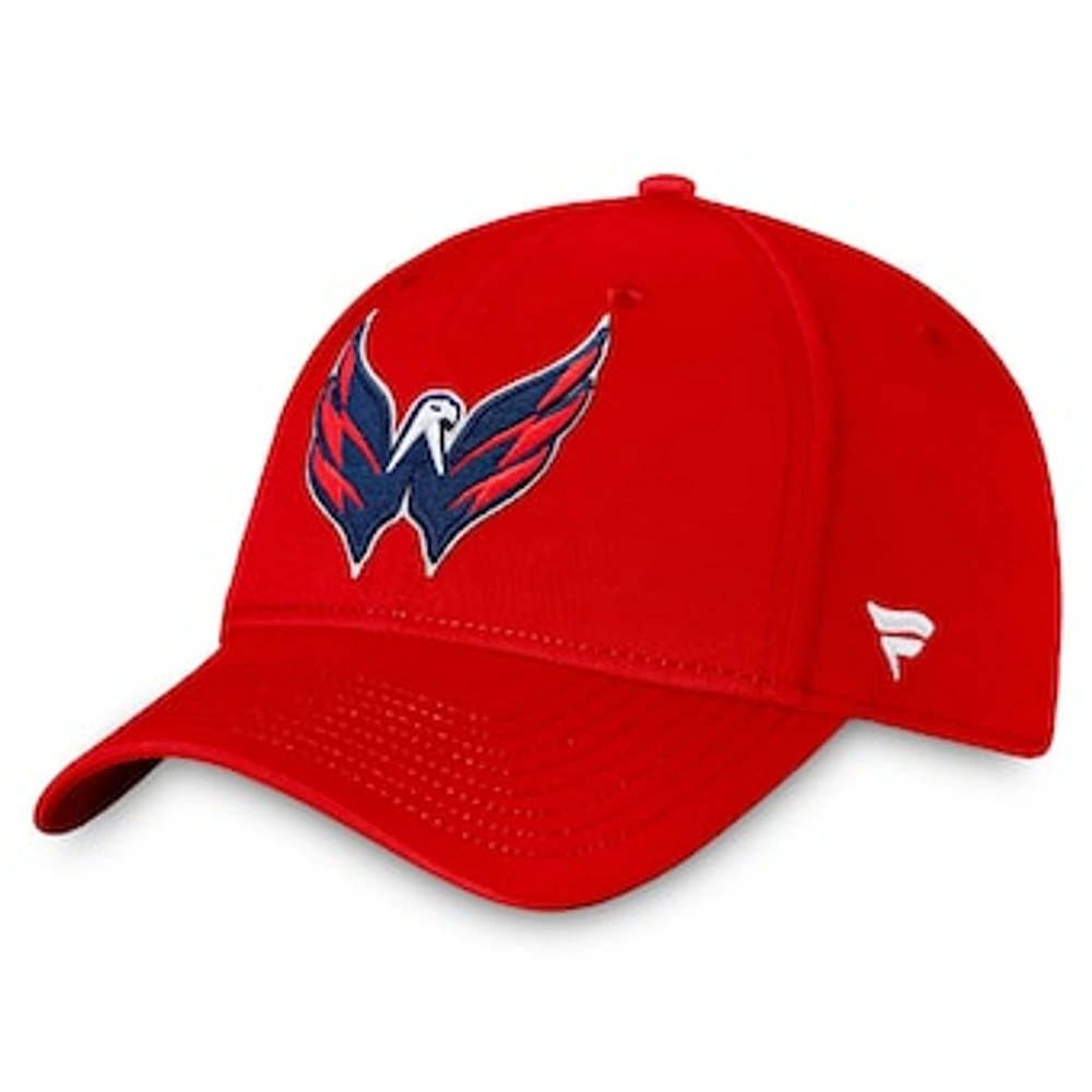 Men's Fanatics Red Washington Capitals Core Primary Logo Flex Hat