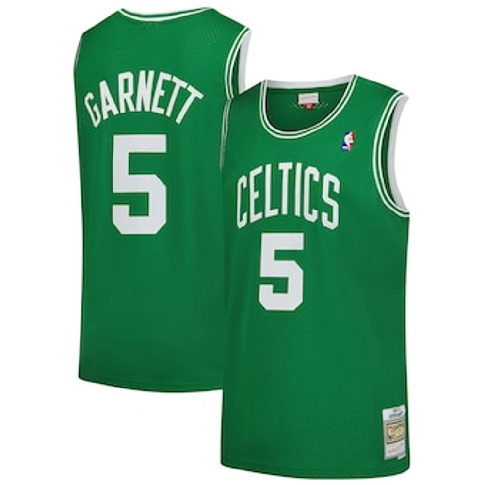 Men's Mitchell & Ness Kevin Garnett Kelly Green Boston Celtics 2007/08 Hardwood Classics Swingman Jersey