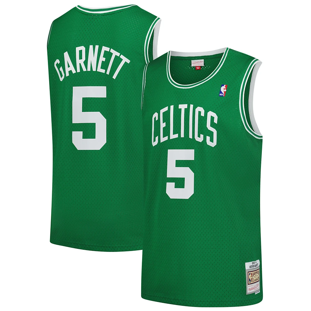 Men's Mitchell & Ness Kevin Garnett Kelly Green Boston Celtics 2007/08 Hardwood Classics Swingman Jersey