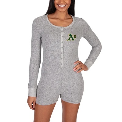 Women's Concepts Sport Gray Athletics Venture Sweater Romper