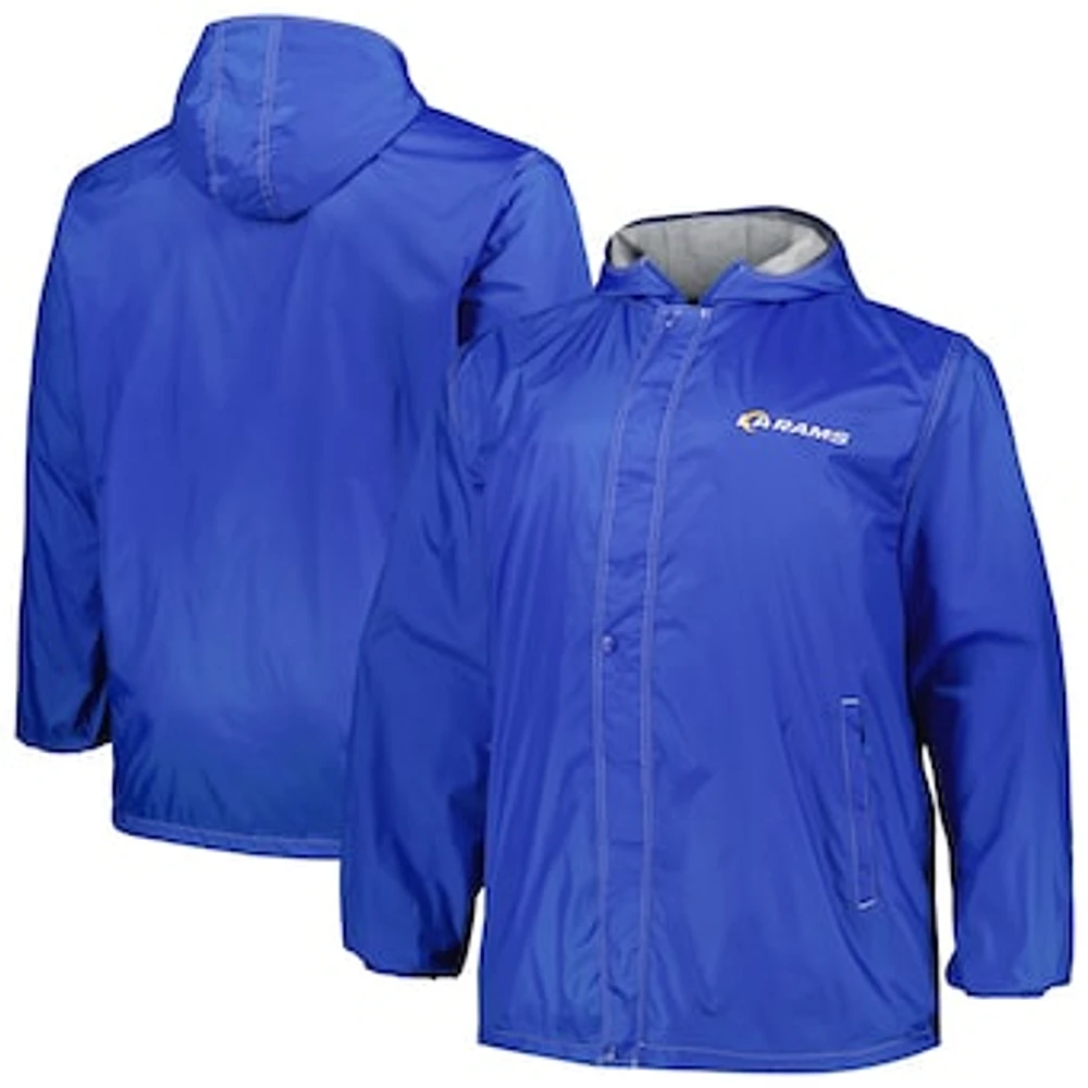 Men's Dunbrooke Royal Los Angeles Rams Big & Tall Legacy Stadium Full-Zip Jacket